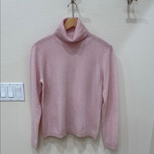 GORSUCH Pink 100% Cashmere Turtleneck Sweater—GORGEOUS!! Like New! Size XL